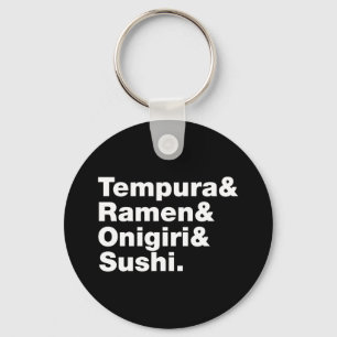 Japanse voedingsmiddelen Tempura & Ramen & Onigiri Sleutelhanger