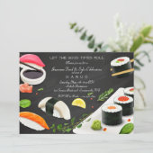 Japanse voedselpartij kaart (Staand voorkant)