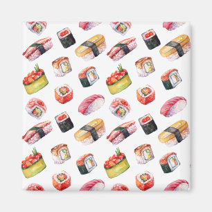 Japanse voedselsushi en nigiri magneet