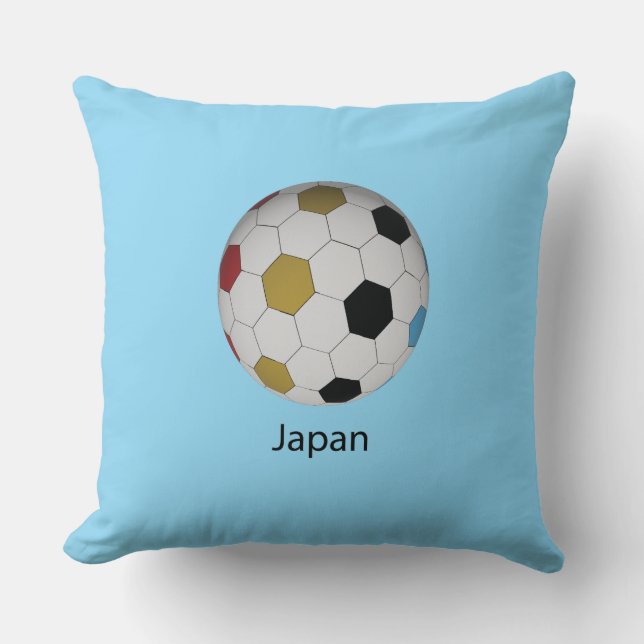 Japanse Voetbal Kussen (Voorkant)