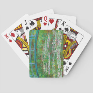 Japanse voetbalbrug, 1899, van Claude Monet Pokerkaarten