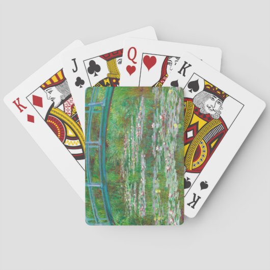 Japanse voetbalbrug, 1899, van Claude Monet Pokerkaarten (Achterkant)