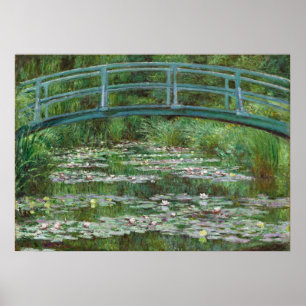Japanse voetbalbrug Claude Monet French Art Poster