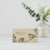  Japanse vogel- en bloeskunst Visitekaartje (Staand voorkant)