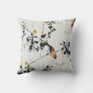 japanse vogel japandi kussen