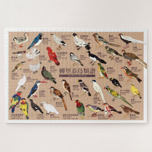  Japanse Vogelatlas Legpuzzel (Horizontaal)