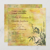  Japanse vogelweddenschap Kaart (Voorkant / Achterkant)