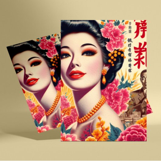  Japanse vrouw Briefkaart