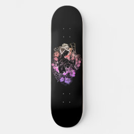 Japanse vrouw danst op bloemen Skateboard Deck