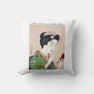 Japanse vrouw die rouge toepast - Goyō Hashiguchi Kussen