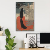 Japanse vrouw en de tovenaar poster (Thuiskantoor)