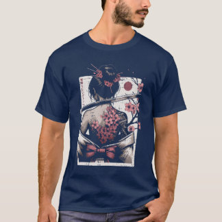 Japanse Vrouw Kersenbloesemtattoo Kunst Geisha Vro T-shirt