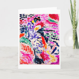 Japanse vrouw naast het water, Matisse Kaart