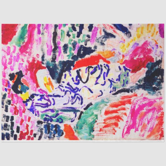 Japanse vrouw naast het water, Matisse Tissuepapier (Voorkant)