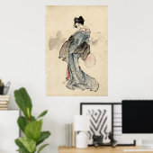Japanse vrouw print (Thuiskantoor)
