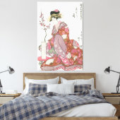 Japanse vrouw Schilderen kunst houtblok print (Insitu (Slaapkamer))