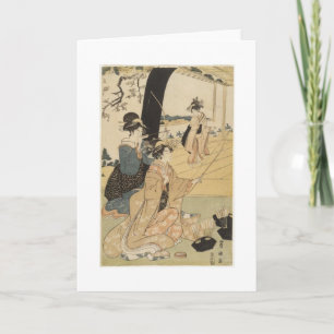 Japanse Vrouwen die boogschieten c. 1798 Kaart