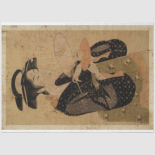 Japanse vrouwen met theebeker ukiyo Style Art nr. Tissuepapier