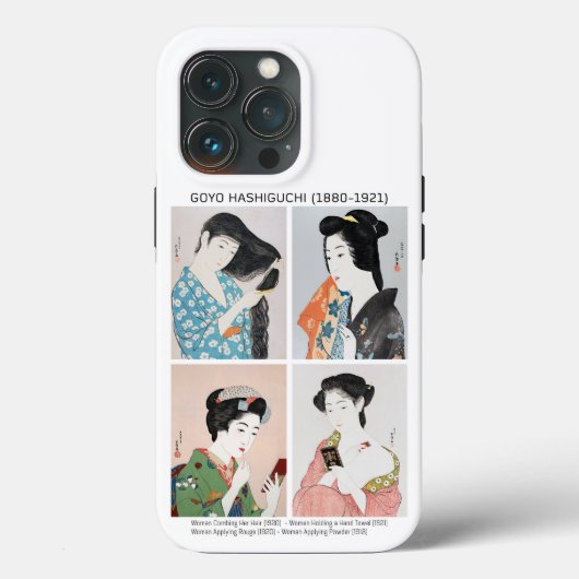Japanse vrouwenportretten - Goyō Hashiguchi Case-Mate iPhone Case (Achterkant)