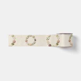 Japanse Wagashi Botanische Krans Inpakpapier Lint