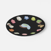 Japanse Wagashi Sweets Papieren Bordje (Gekanteld)