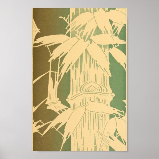 Japanse Wall Art Bamboo Poster (Voorkant)
