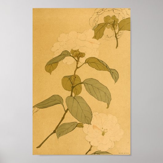  Japanse Wall Art Flowers Poster (Voorkant)