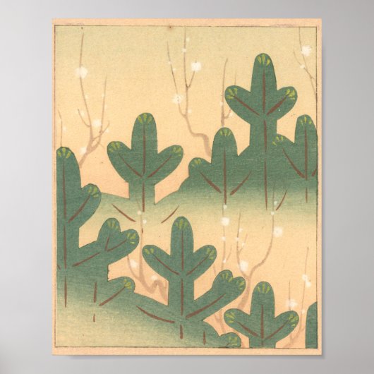Japanse Wall Art Planten Poster (Voorkant)