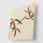 Japanse wandklok vierkante klok (Hoek)