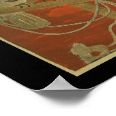  Japanse wandwand Poster (Hoek)