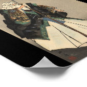 Japanse Warrior Painting. Circa 1922 Poster (Hoek)