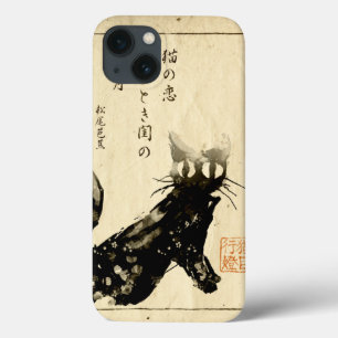 Japanse watermerk Cat (Sumi, Haiku) iPhone 13 Hoesje