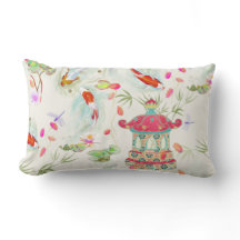 Japanse watertuin op Ivory Pillow