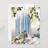 Japanse watervalillustratie briefkaart (Voorkant / Achterkant)