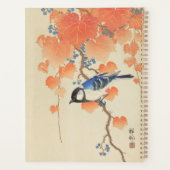 Japanse Waterverf  afdrukken met vogel Planner (Achterkant)