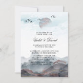 Japanse Waterverf bruiloft Kaart (Voorkant)