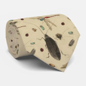 Japanse Waterverf snijdt beige Stropdas (Opgerold)