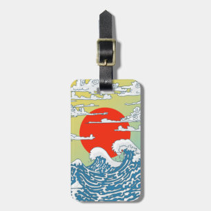 Japanse Waves Hoesje-Mate iPhone Case Bagagelabel