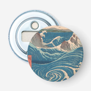 Japanse Waves Naruto Whirlpoolkunstwerk Button Flesopener