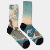 Japanse Waves Naruto Whirlpoolkunstwerk Sokken (Rechts)