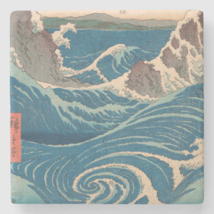 Japanse Waves Naruto Whirlpoolkunstwerk Stenen Onderzetter