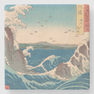 Japanse Waves Naruto Whirlpoolkunstwerk Stenen Onderzetter