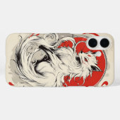 Japanse Witte Kitsune vos Case-Mate iPhone Case (Achterkant (horizontaal))