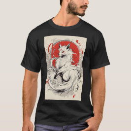 Japanse Witte Kitsune vos T-shirt