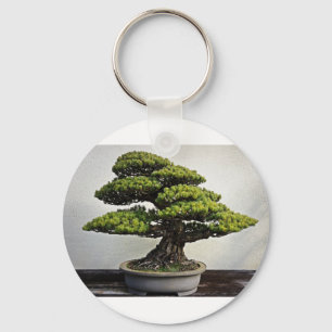 Japanse witte pine Bonsai Sleutelhanger