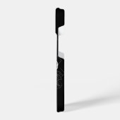 Japanse witte tijgerkunst iPhone hoesje (Linkerkant)