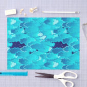 Japanse wolken, Evening Sky, Turquoise en Indigo Tissuepapier (Craft)