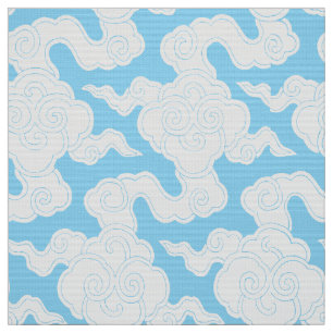 Japanse wolken stencil Ise Katagami patroon Stof