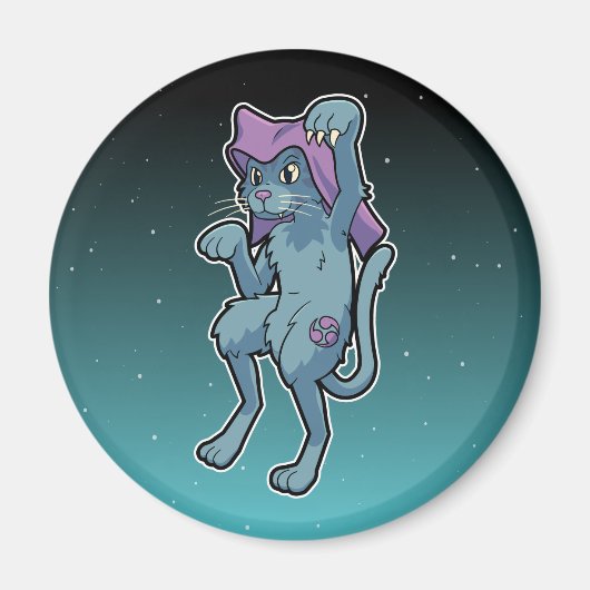 Japanse Yokai Cat- Schattigee Bakeneko Magneet (Voorkant)