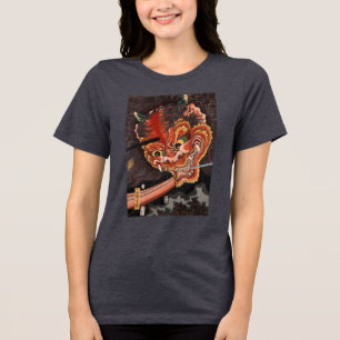  Japanse Yokai Oni King Fine Art Tri-Blend Shirt